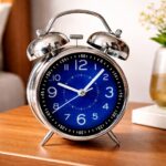 bell alarm clock (silver and black color) (copy)