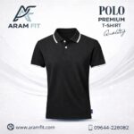 premium button polo t shirt (blue color)