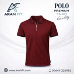 premium button polo t shirt (blue color)